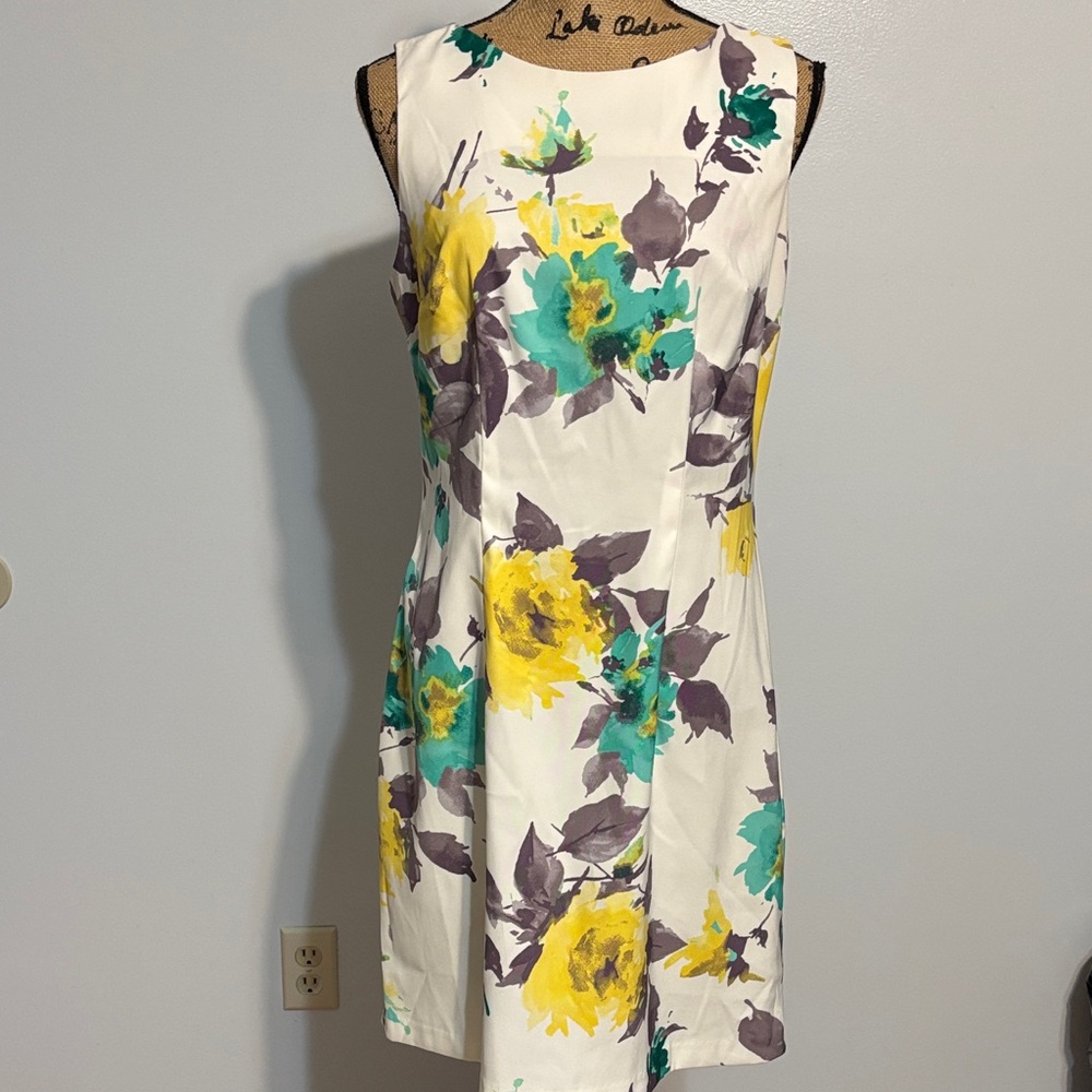 Alyx Floral Mini Dress - White, Yellow, Teal, Purple